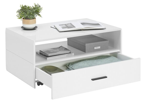 KONFERENČNÍ STOLEK, bílá, kompozitní dřevo, 93,2/42,7/60,2 cm Hom`in - Konferenční stolky