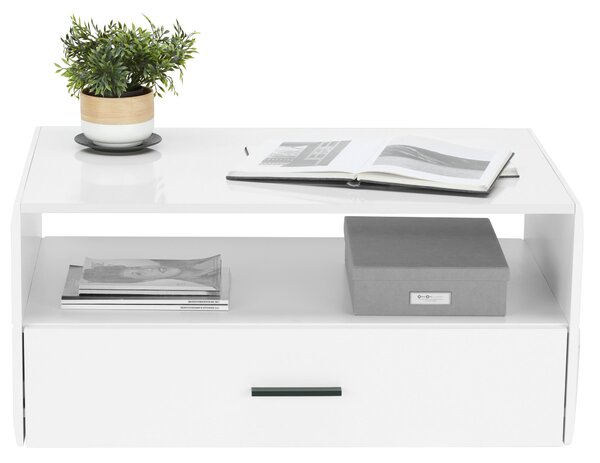 KONFERENČNÍ STOLEK, bílá, kompozitní dřevo, 93,2/42,7/60,2 cm Hom`in - Konferenční stolky