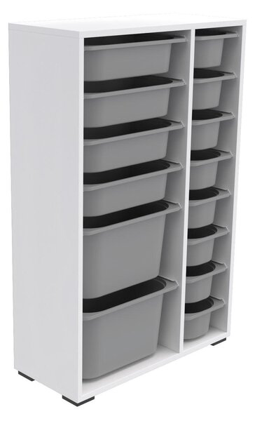 Organizér na hračky Dremonka 7 (šedá + bílá)