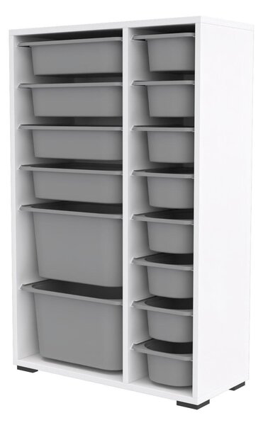 Organizér na hračky Dremonka 7 (šedá + bílá)