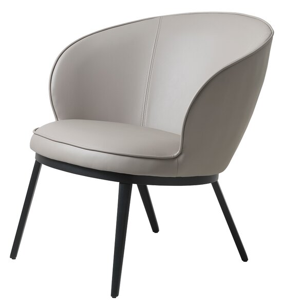 Designové křeslo Danika taupe - ekokůže