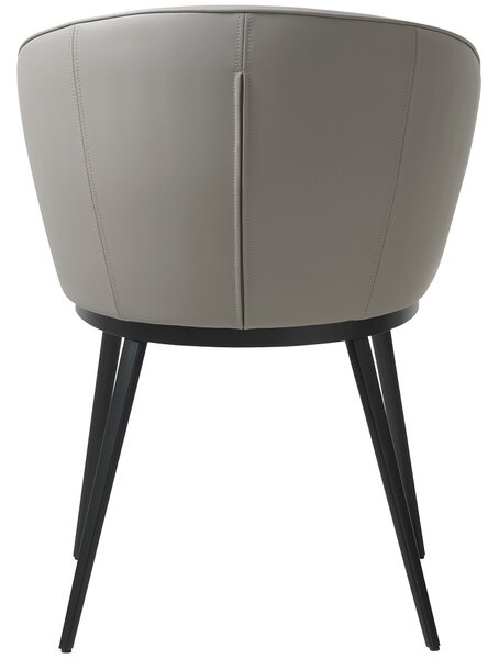 Designová židle Danika taupe - ekokůže
