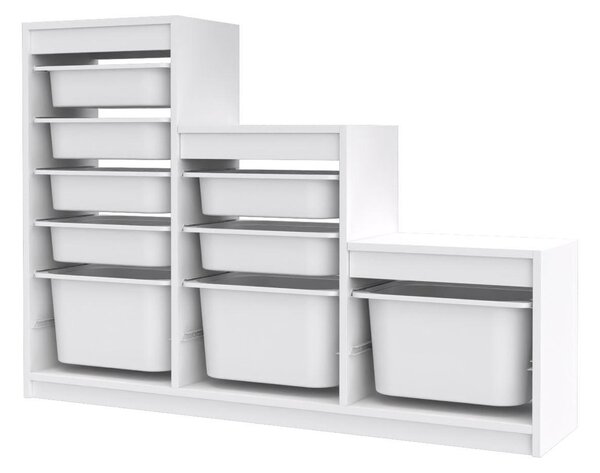 Organizér na hračky Dremonka 9 (bílá). Akce -25%