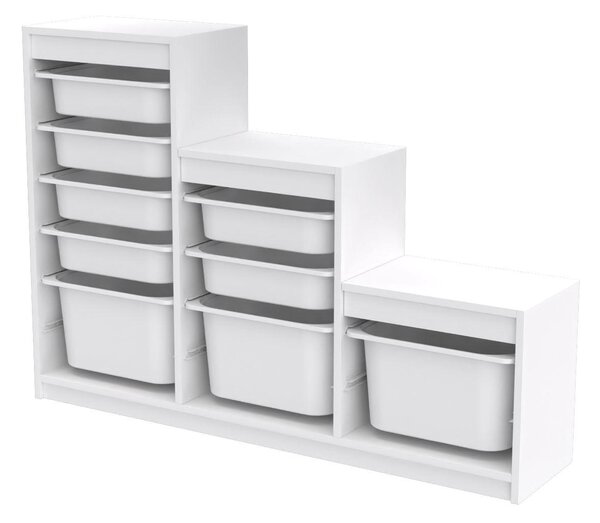 Organizér na hračky Dremonka 9 (bílá). Akce -25%