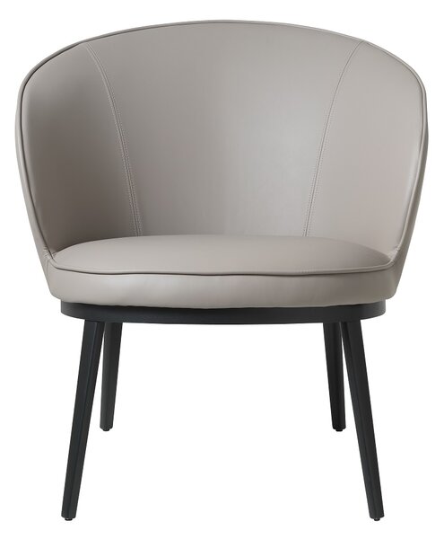 Designové křeslo Danika taupe - ekokůže