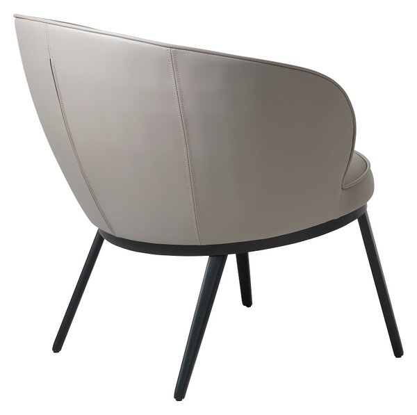 Designové křeslo Danika taupe - ekokůže