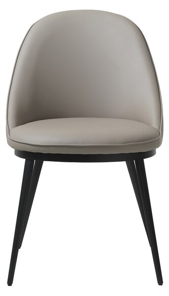 Designová jídelní židle Danika taupe ekokůže