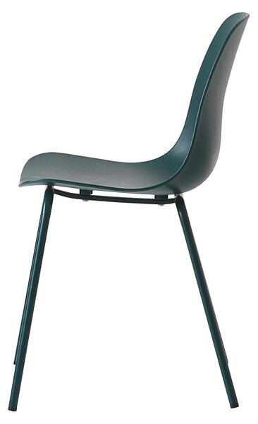 Designová židle Jensen petrolejová