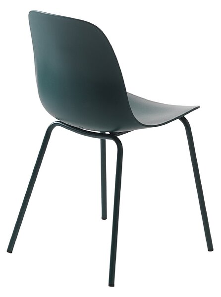 Designová židle Jensen petrolejová