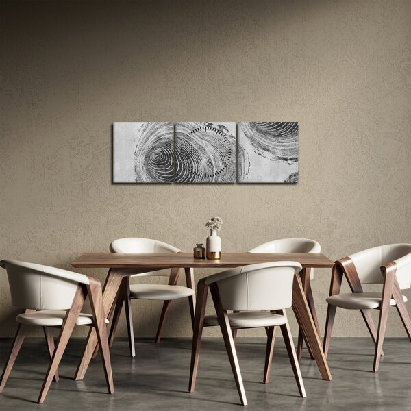 Obraz - Motiv stromu (s hodinami) (90x30 cm)