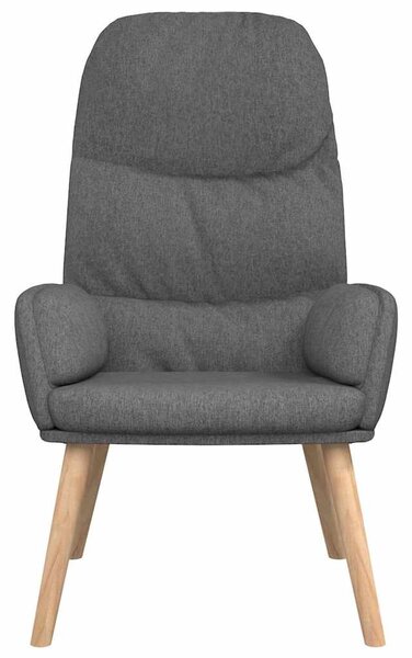 Relaxační křeslo světle šedé textil 340990