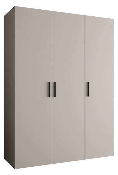 Šatní skříň 150 cm Borry 1 (kašmír + černá)