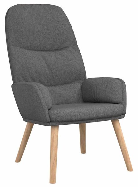 Relaxační křeslo světle šedé textil 340990