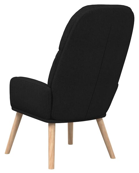 Relaxační křeslo černé textil 340996