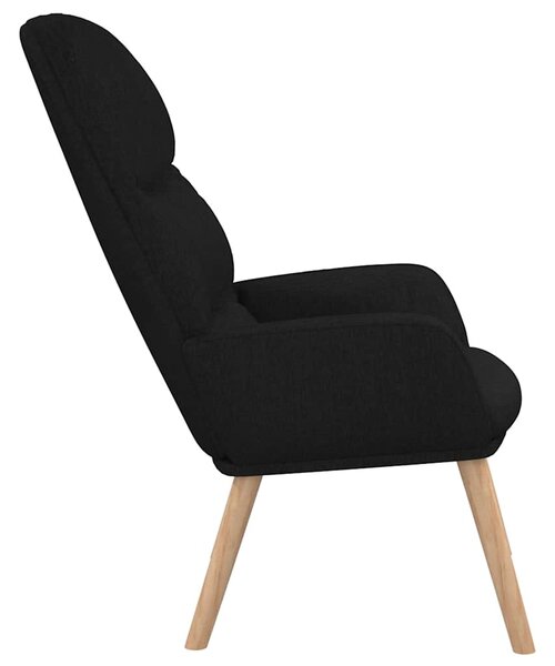 Relaxační křeslo černé textil 340996
