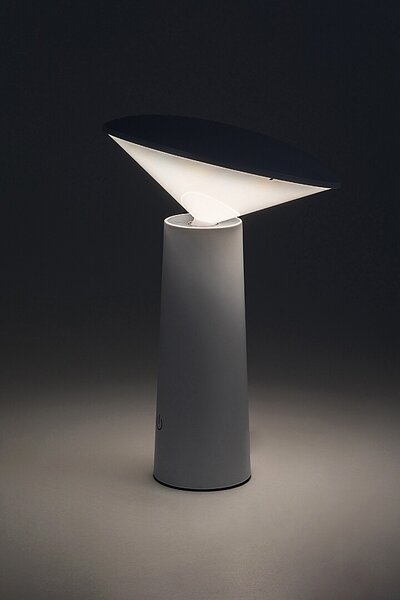 Rabalux Bílá LED zahradní nabíjecí lampa Polperro 3W 77146