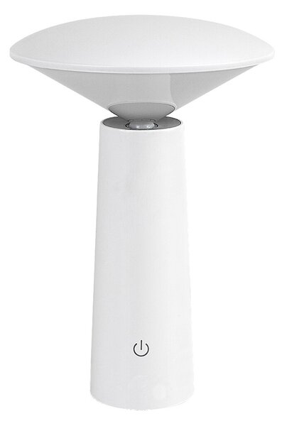 Rabalux Bílá LED zahradní nabíjecí lampa Polperro 3W 77146
