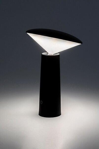 Rabalux Černá LED zahradní nabíjecí lampa Polperro 3W 77147