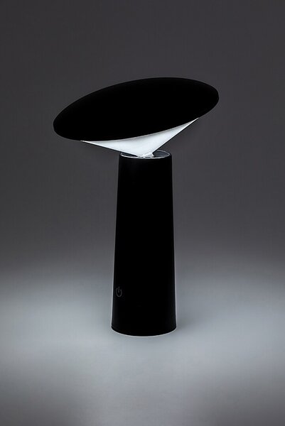 Rabalux Černá LED zahradní nabíjecí lampa Polperro 3W 77147