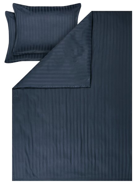 Livarno® Saténové povlečení, 240 x 220 cm, 70 x 90 cm (navy modrá) (100412594004)