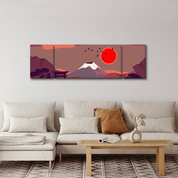 Obraz - Hory Fudži (170x50 cm)