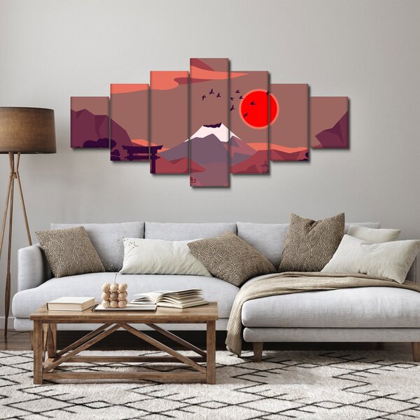 Obraz - Hory Fudži (210x100 cm)