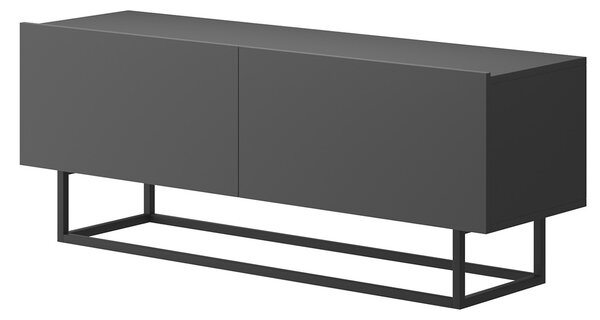 Moderní skříňka tv Altara tv120 na kovové konstrukci Grafit