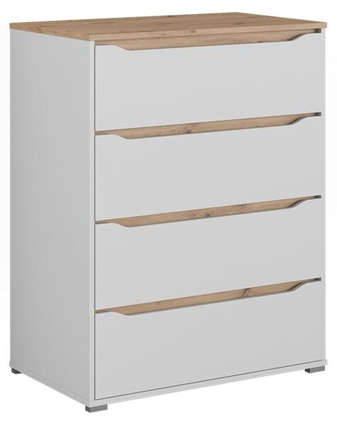 Kredenc Vicco Ruben Bílá/Řemeslný dub 80 x 100.7 cm, Model 62893