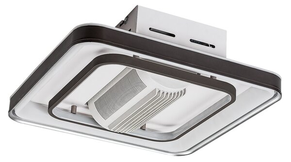 Rabalux SMART Černé stropní LED svítidlo s ventilátorem Aireon 480x480mm 50W CCT s DO 71341