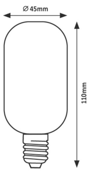 Rabalux LED žárovka Filament T45 4W E27 79006