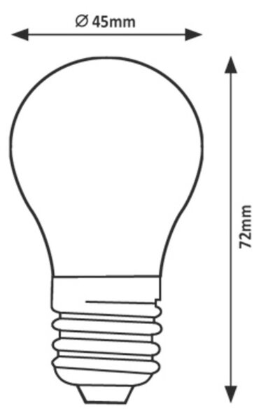 Rabalux LED žárovka Filament G45 4W E27 Barva světla: Denní bílá 79051