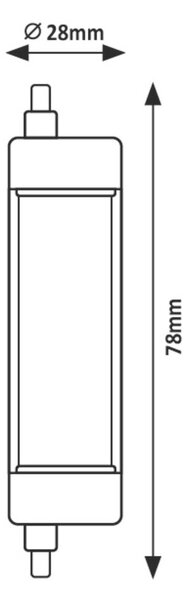 Rabalux LED žárovka 8W R7S stmívatelná 79100