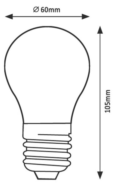Rabalux LED žárovka Filament A60 10W E27 Barva světla: Teplá bílá 79111