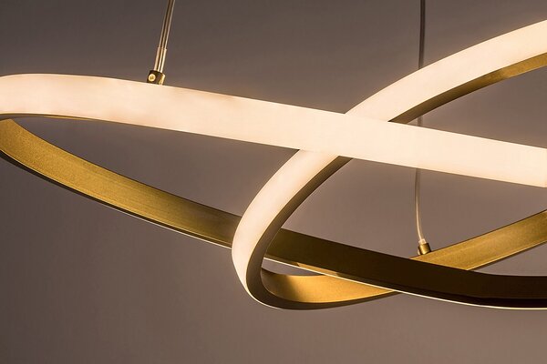 Rabalux Zlaté závěsné LED svítidlo Castiel 560mm 36W 72215