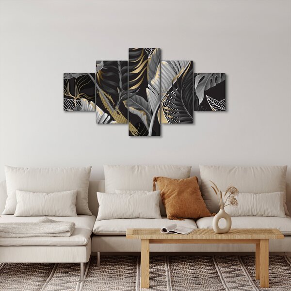Obraz - Zlatá džungle (125x70 cm)