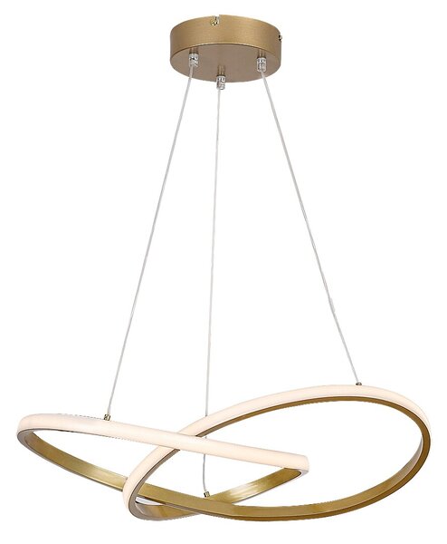 Rabalux Zlaté závěsné LED svítidlo Castiel 560mm 36W 72215