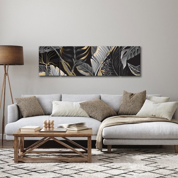 Obraz - Zlatá džungle (170x50 cm)