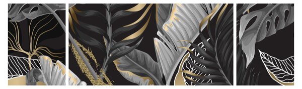 Obraz - Zlatá džungle (170x50 cm)