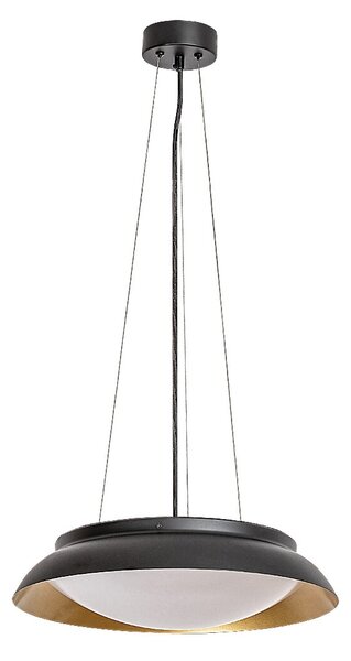 Rabalux Černo-zlaté závěsné LED svítidlo Hafsa 400mm 24W 72134