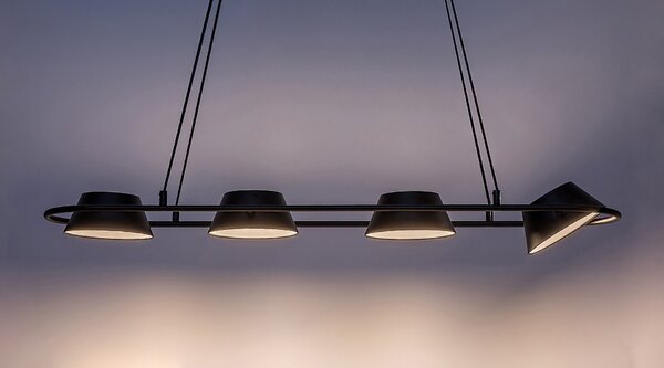 Rabalux Černé závěsné LED svítidlo Odiss 1000mm 36W 72218