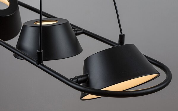 Rabalux Černé závěsné LED svítidlo Odiss 1000mm 36W 72218