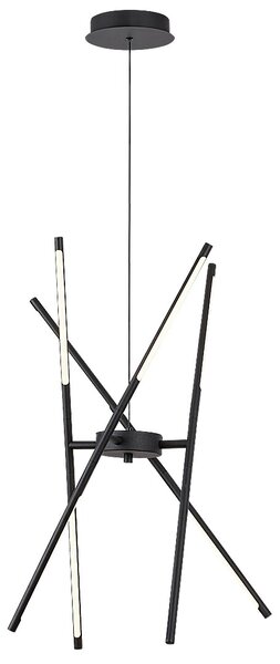 Rabalux Černé závěsné LED svítidlo Henli 760mm 30W 72237