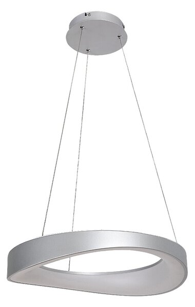 Rabalux Stříbrné závěsné LED svítidlo Iliana 520mm 56W 72236