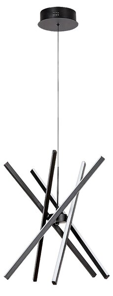 Rabalux Černé závěsné LED svítidlo Matilde 560mm 48W 72267