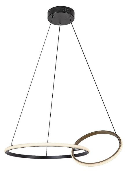 Rabalux Černo-zlaté závěsné LED svítidlo Emilion 620mm 36W 72296