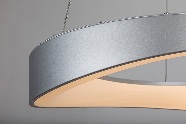 Rabalux Stříbrné závěsné LED svítidlo Iliana 520mm 56W 72236