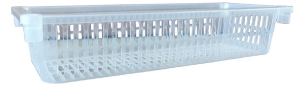 Usporadejto.cz Úložný koš, box a organizér extra hluboký 50cm x 20cm INVA, transparentní