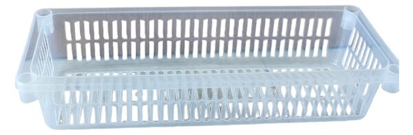 Usporadejto.cz Úložný koš, box a organizér extra hluboký 50cm x 20cm INVA, transparentní