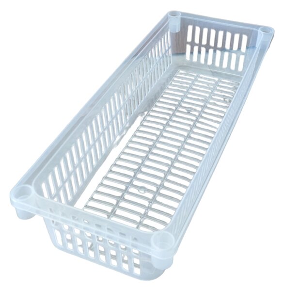 Usporadejto.cz Úložný koš, box a organizér extra hluboký 50cm x 20cm INVA, transparentní
