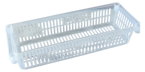 Usporadejto.cz Úložný koš, box a organizér extra hluboký 50cm x 20cm INVA, transparentní